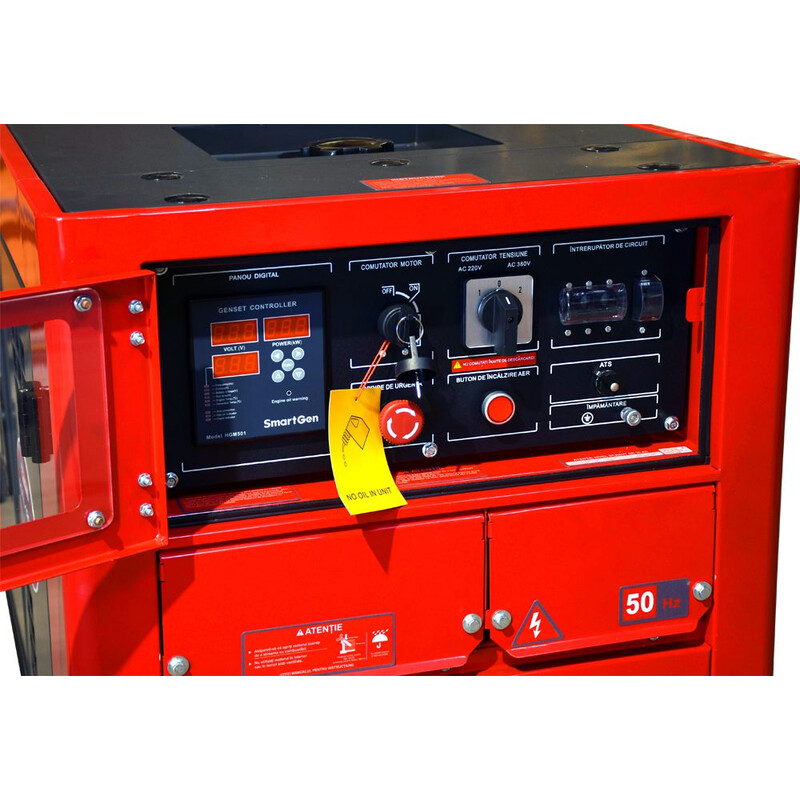 Generator Trifazat DIESEL Trifazic Rotakt RODE12000QT, ATS – Pornire Automata Pana De Curent, AVR