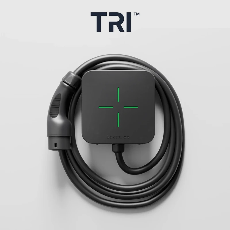 Statie incarcare LEKTRI.CO Tri Safe, trifazat 22kW, monofazat 7.4kW, 32A, cablu 5m Type 2, Wi-Fi