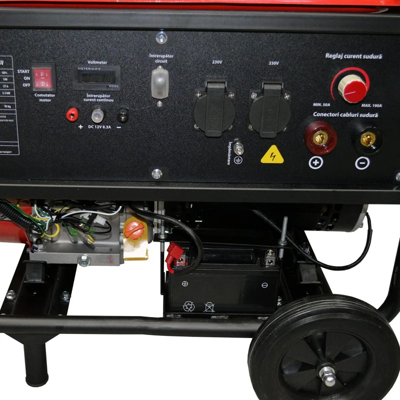 Generator De Curent Cu Sudura 190 A, Rotakt ROGS190, 3.9 KW, Consum 3,12 l/h, Autonomie 8 ore