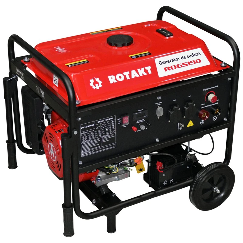 Generator De Curent Cu Sudura 190 A, Rotakt ROGS190, 3.9 KW, Consum 3,12 l/h, Autonomie 8 ore