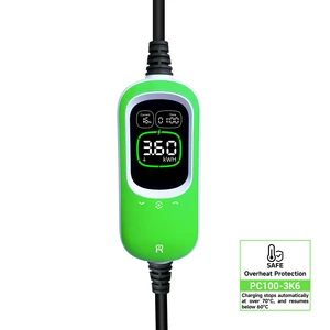 Incarcator portabil EV Rheidon 3,6 kW PC100-3K6 - Green - AstonShop