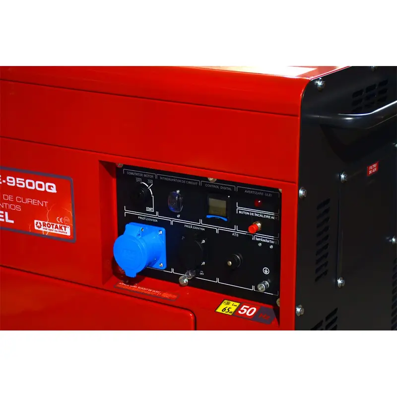Generator DIESEL Rotakt RODE9500Q, (Include ATS Pornire Automata Pana De Curent), AVR, Pornire Electrica