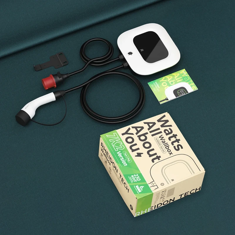 Rheidon Wallbox/Charger EV 11 kW,  cablul de 6 metri, montabil pe perete - WB500-11K