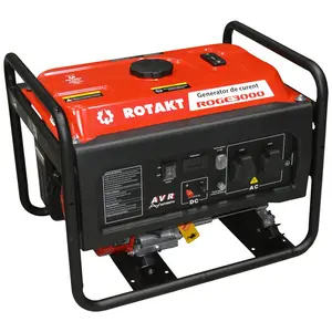 Generator De Curent Pe Benzina Rotakt ROGE3000 3.0 KW, AVR, Voltmetru, Iesire De 12V, Consum de 1,09L/ora - AstonShop
