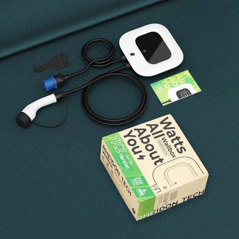 Rheidon Wallbox/Charger EV 7,2 kW - cablul de 6 metri, montabil pe perete - WB500-7K2