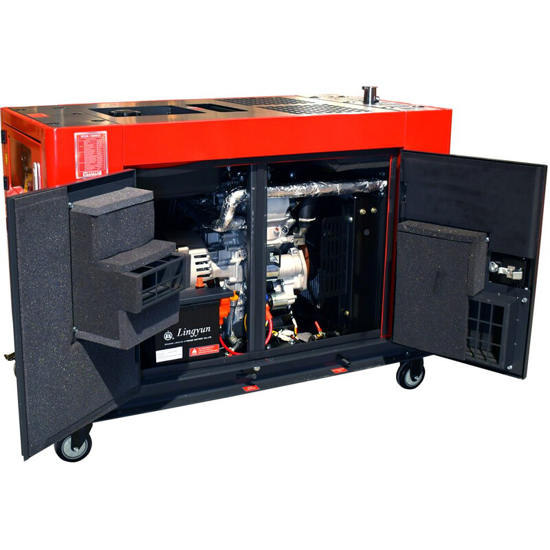Generator Trifazat DIESEL Trifazic Rotakt RODE12000QT, ATS – Pornire Automata Pana De Curent, AVR